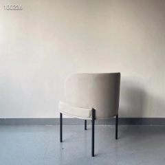 velvet upholstered dining chair