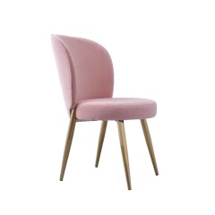 pink velvet dining chair