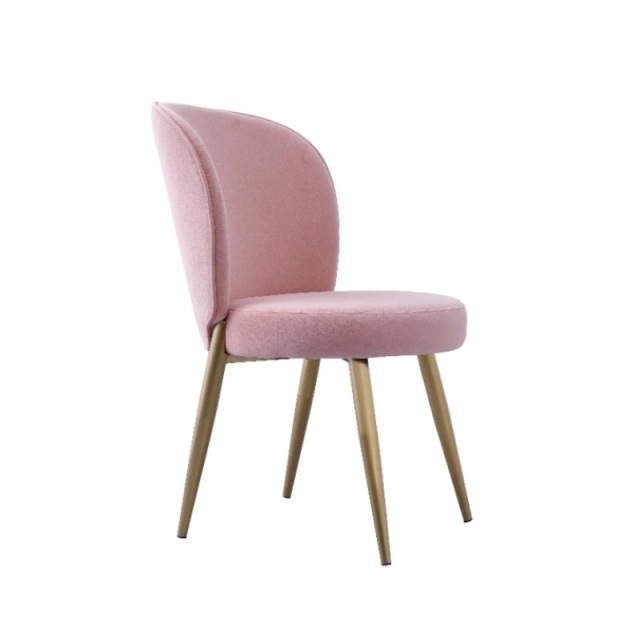 pink velvet dining chair