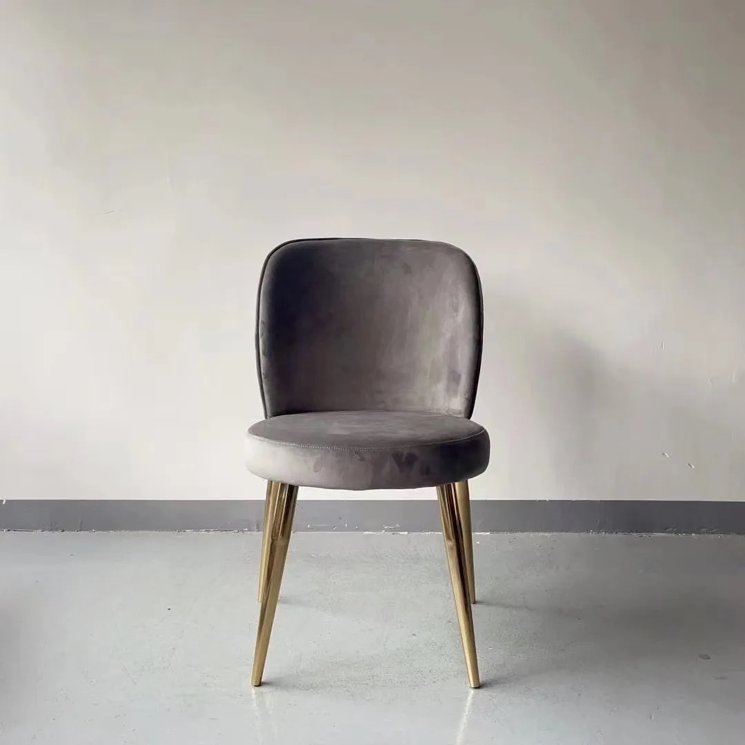 pink velvet dining chair