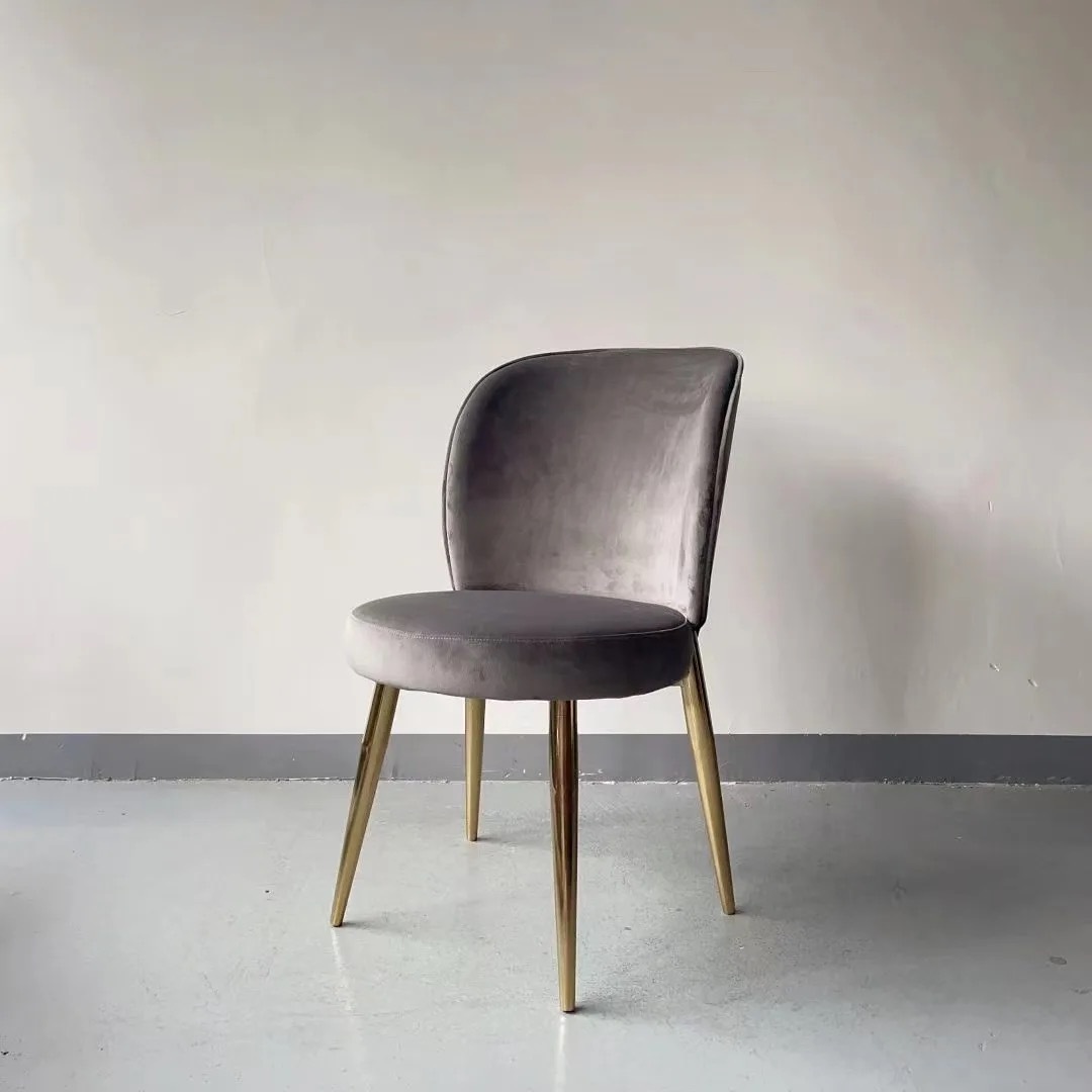 pink velvet dining chair