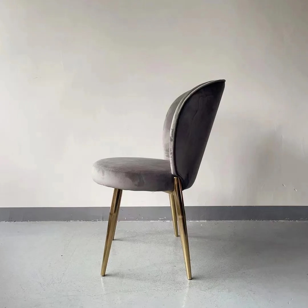 pink velvet dining chair