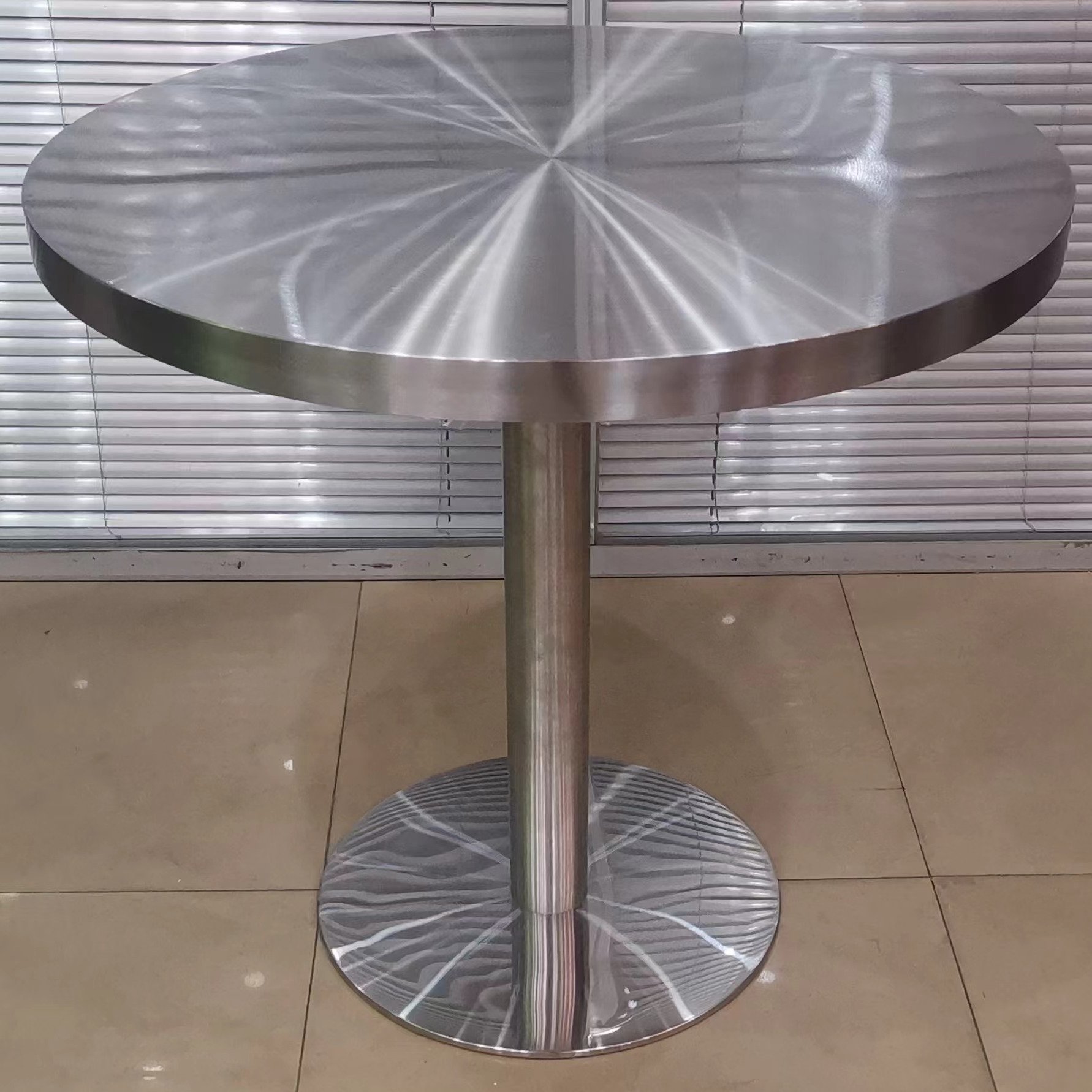 stainless steel dining table