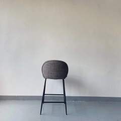 velvet upholstered high bar chair