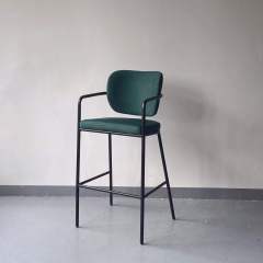 high back metal restaurant bar chair