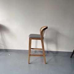 rattan high bar dining chair