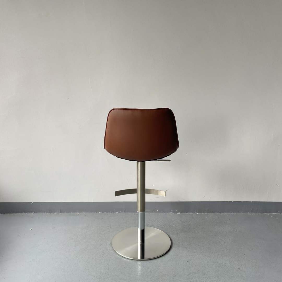 height adjustable stainless steel high bar chair