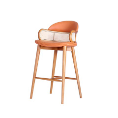 Japanese restaurant wooden high bar chair