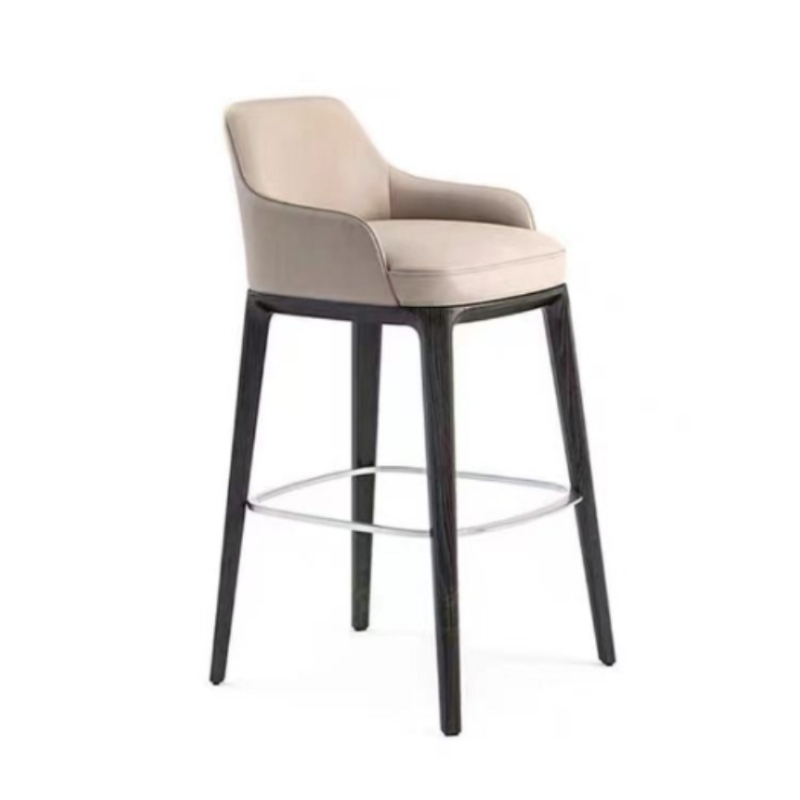 restaurant solid wood high bar chair