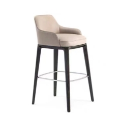 restaurant solid wood high bar chair
