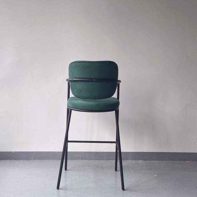 high back metal restaurant bar chair