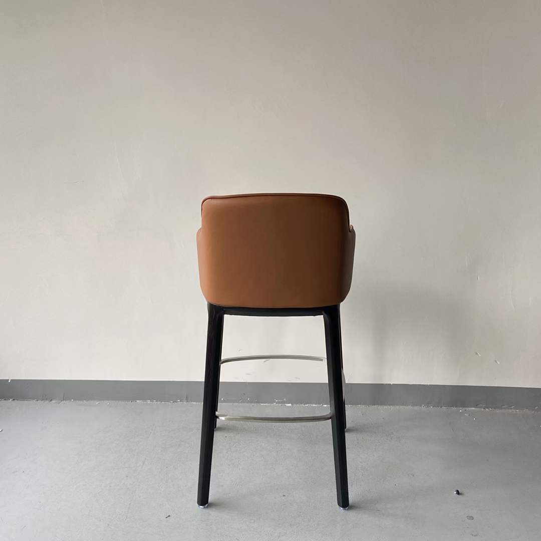 restaurant solid wood high bar chair