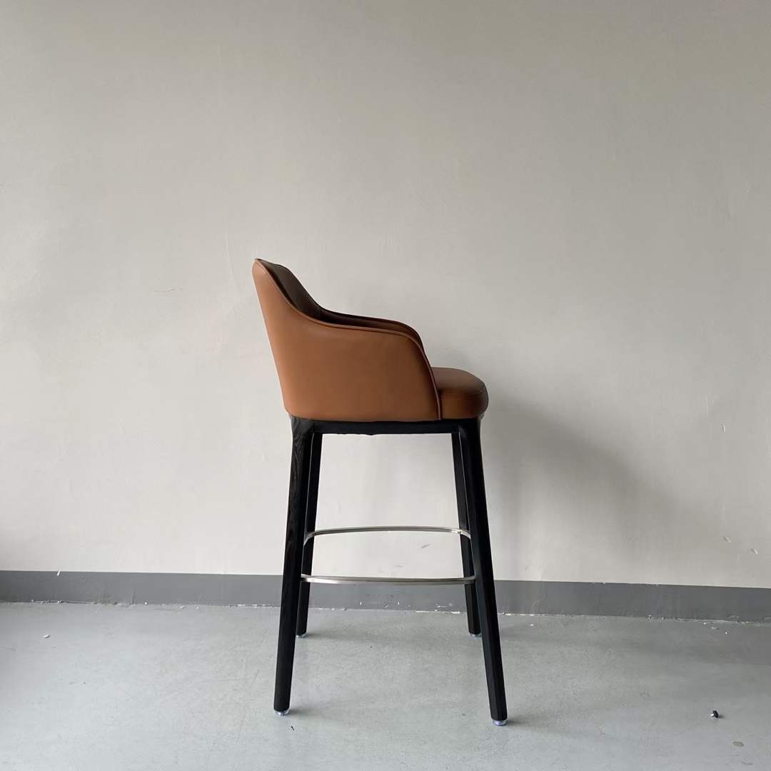 restaurant solid wood high bar chair