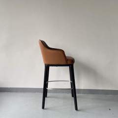 restaurant solid wood high bar chair