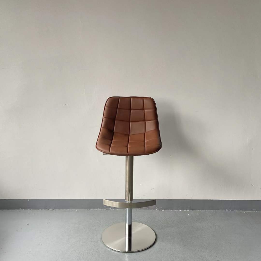 height adjustable stainless steel high bar chair