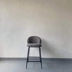 velvet upholstered high bar chair