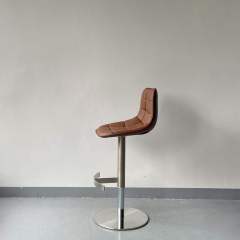 height adjustable stainless steel high bar chair
