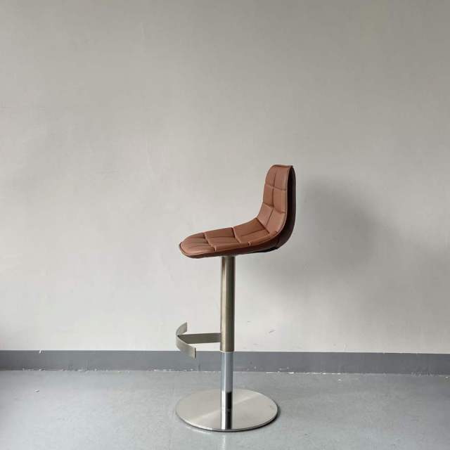 height adjustable stainless steel high bar chair