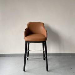 restaurant solid wood high bar chair