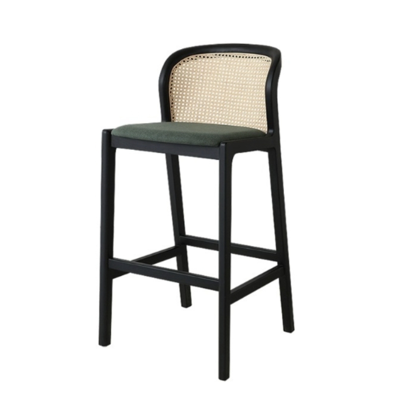 rattan high bar dining chair