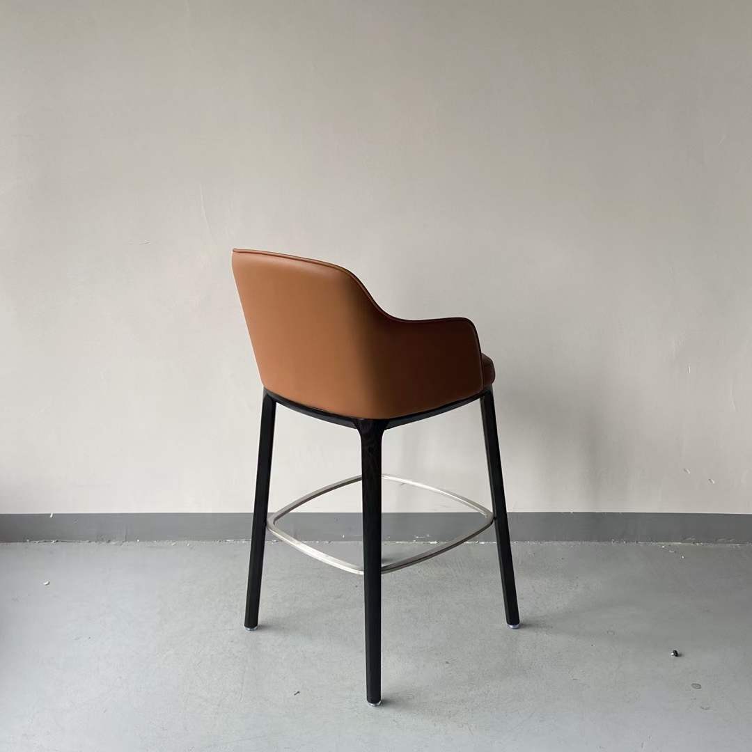 restaurant solid wood high bar chair