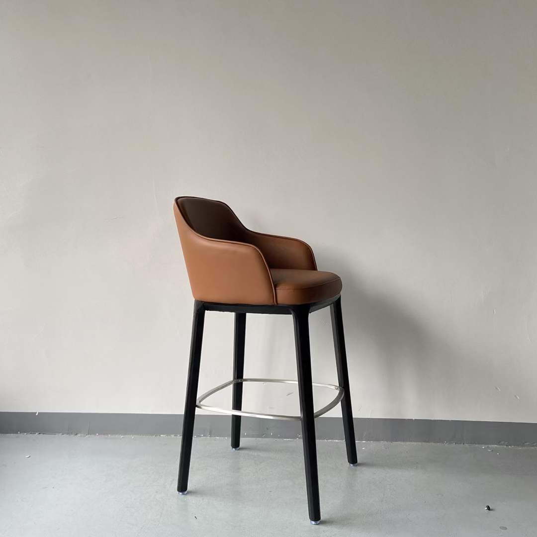 restaurant solid wood high bar chair