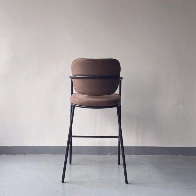 high back metal restaurant bar chair