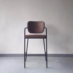high back metal restaurant bar chair