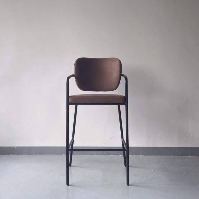 high back metal restaurant bar chair