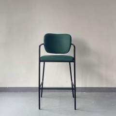 high back metal restaurant bar chair
