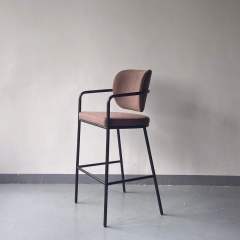 high back metal restaurant bar chair