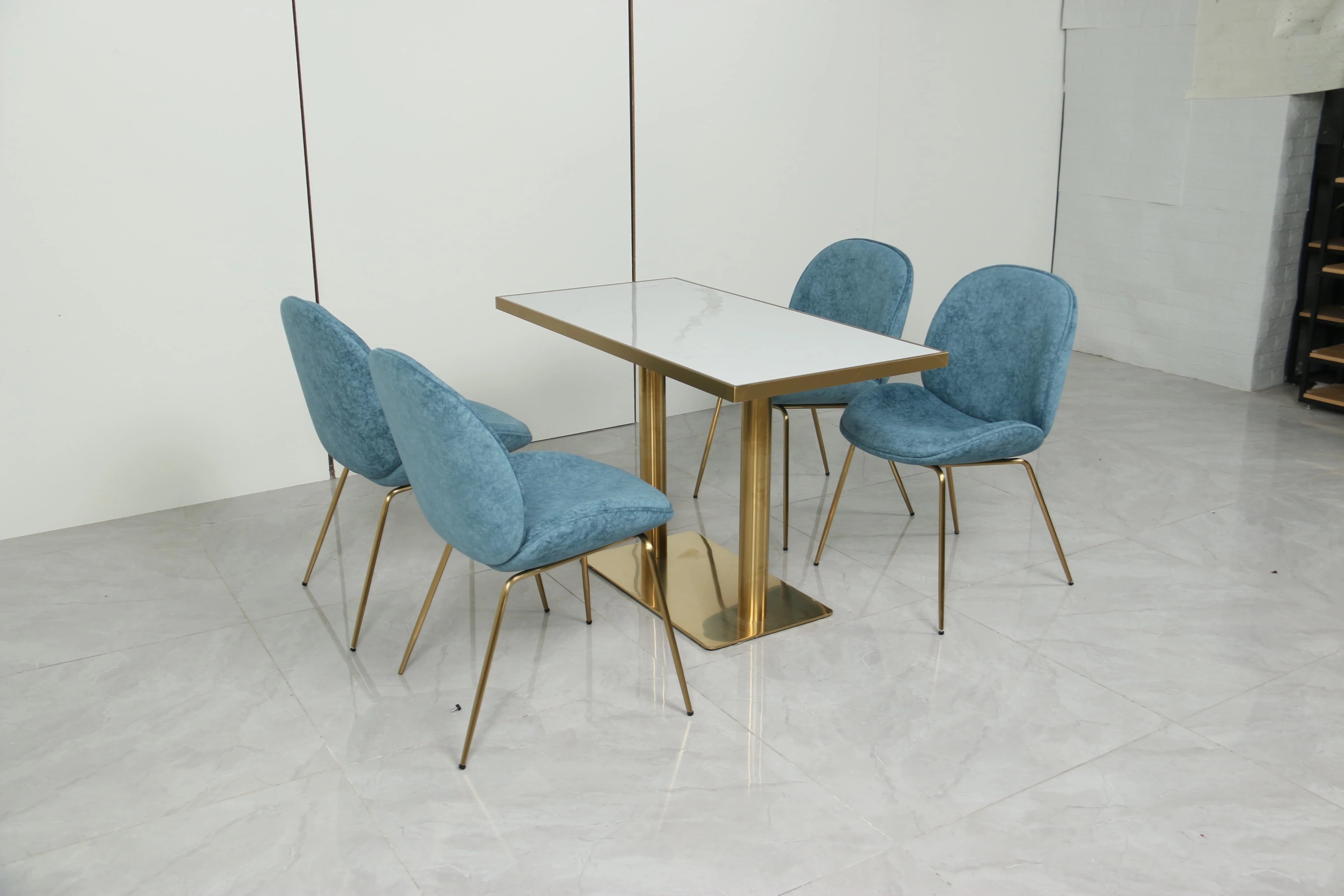 package solution commercial use modern dining tables and chairs set fast food cafe restaurant chair and table set