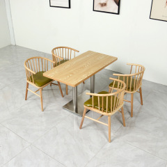 package solution canteen fast food coffee shop square commercial furniture modern restaurant tables and chairs set