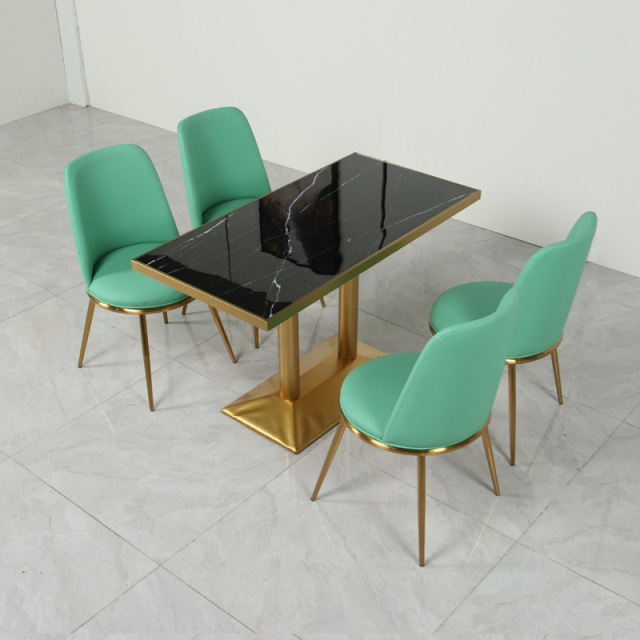 package solution durable stainless steel leg cafe shop use commercial modern dining restaurant furniture cafe table and chairs