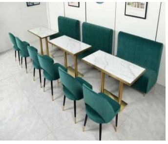 package solution luxury coffee shop furniture commercial bench chair cafe restaurant booth seating set tables and chairs