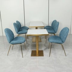 package solution commercial use modern dining tables and chairs set fast food cafe restaurant chair and table set