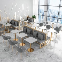 package solution commercial stainless steel restaurant coffee shop furniture table and chairs