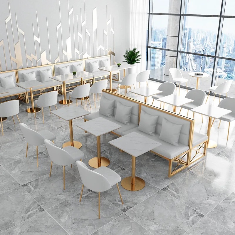 package solution commercial stainless steel restaurant coffee shop furniture table and chairs