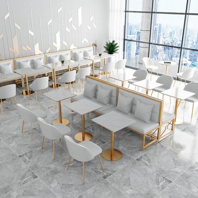 package solution commercial stainless steel restaurant coffee shop furniture table and chairs