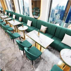 package solution luxury coffee shop furniture commercial bench chair cafe restaurant booth seating set tables and chairs