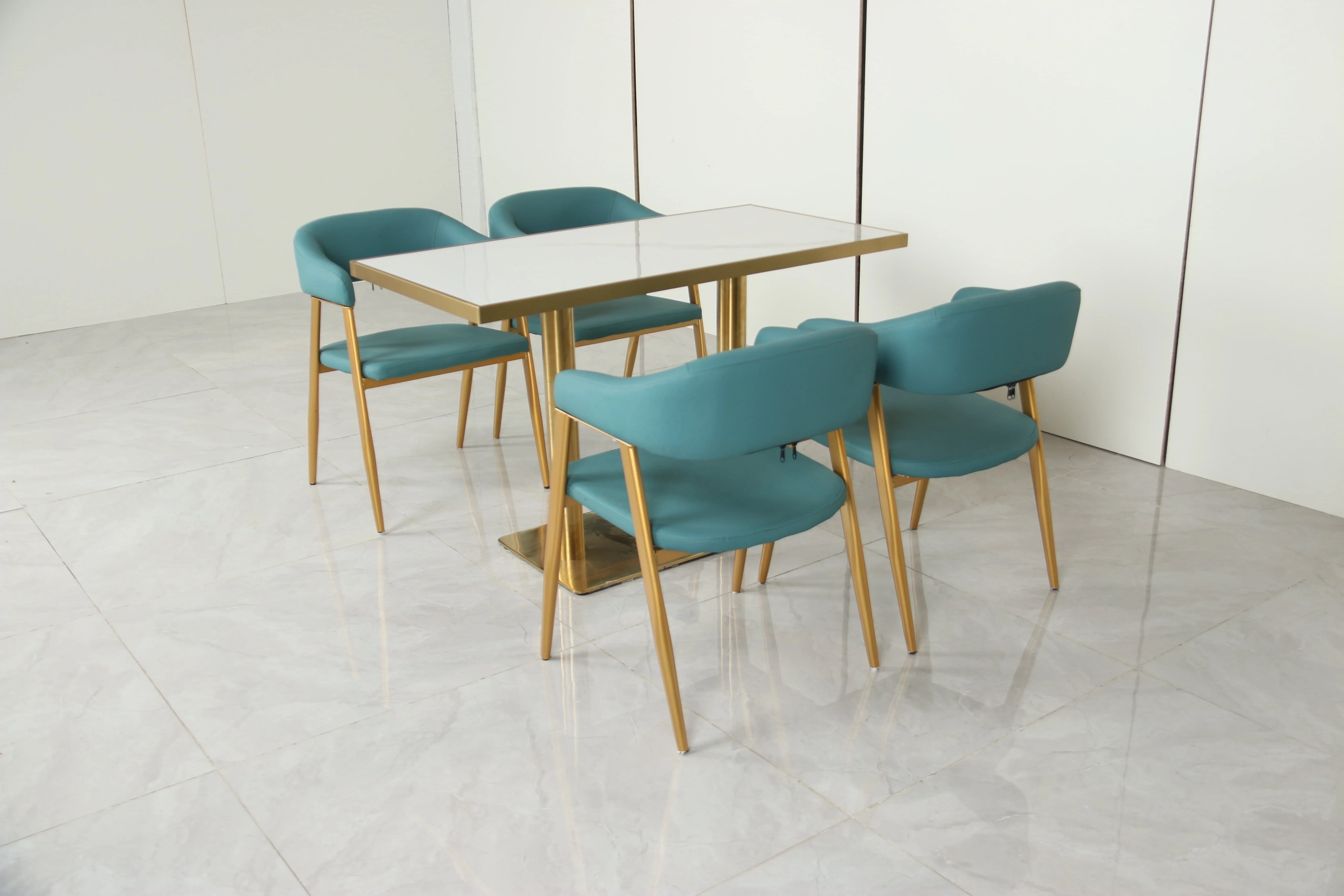 package solution commercial custom nordic coffee shop dinning restaurant furniture table and chair set