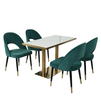 package solution luxury coffee shop furniture commercial bench chair cafe restaurant booth seating set tables and chairs