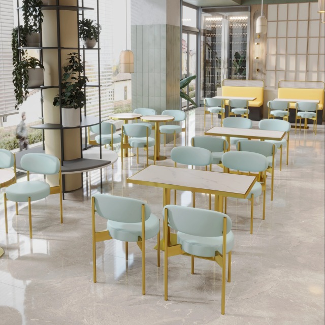 package solution simple style comfort restaurant tables and chairs booth seating set coffee shop furniture