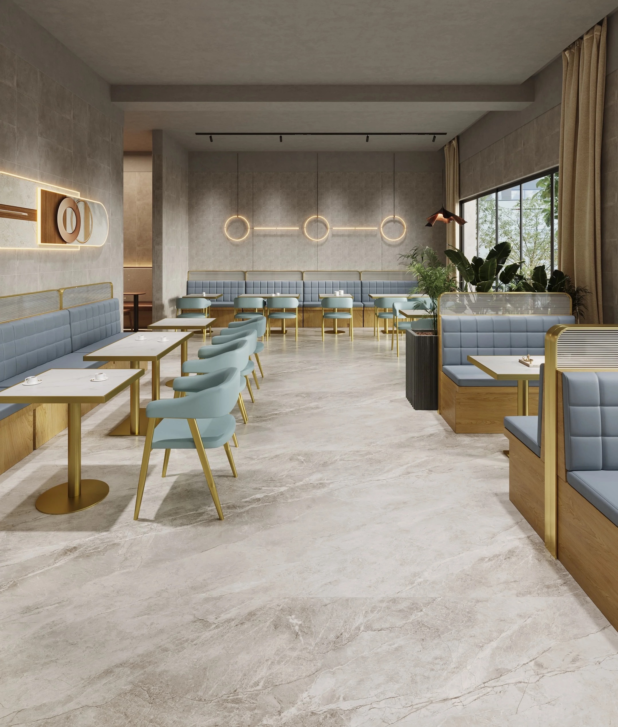 package solution commercial minimalist cafe shop dinning fast food restaurant furniture booths and table sets
