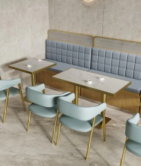 package solution commercial minimalist cafe shop dinning fast food restaurant furniture booths and table sets