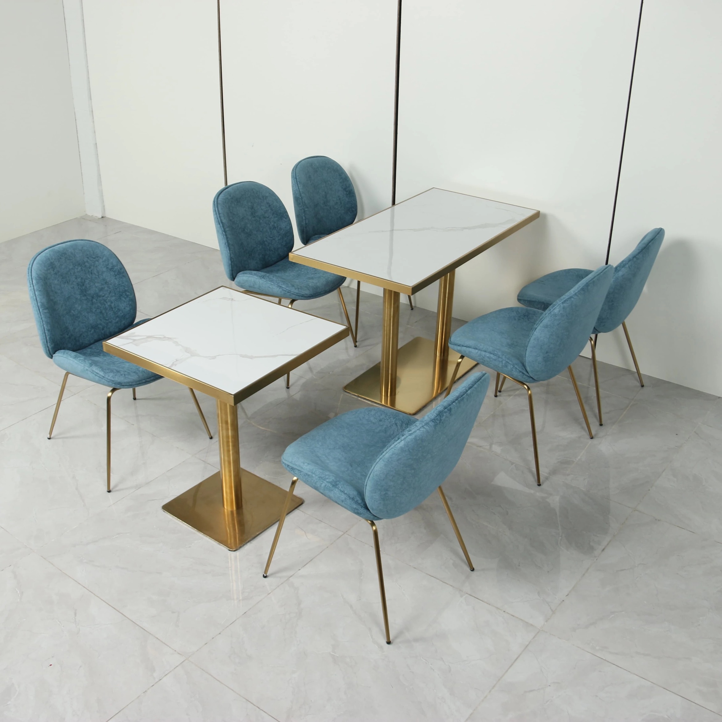 package solution commercial use modern dining tables and chairs set fast food cafe restaurant chair and table set