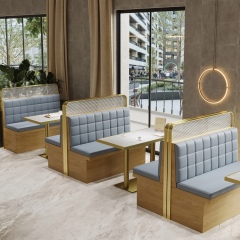 package solution commercial minimalist cafe shop dinning fast food restaurant furniture booths and table sets