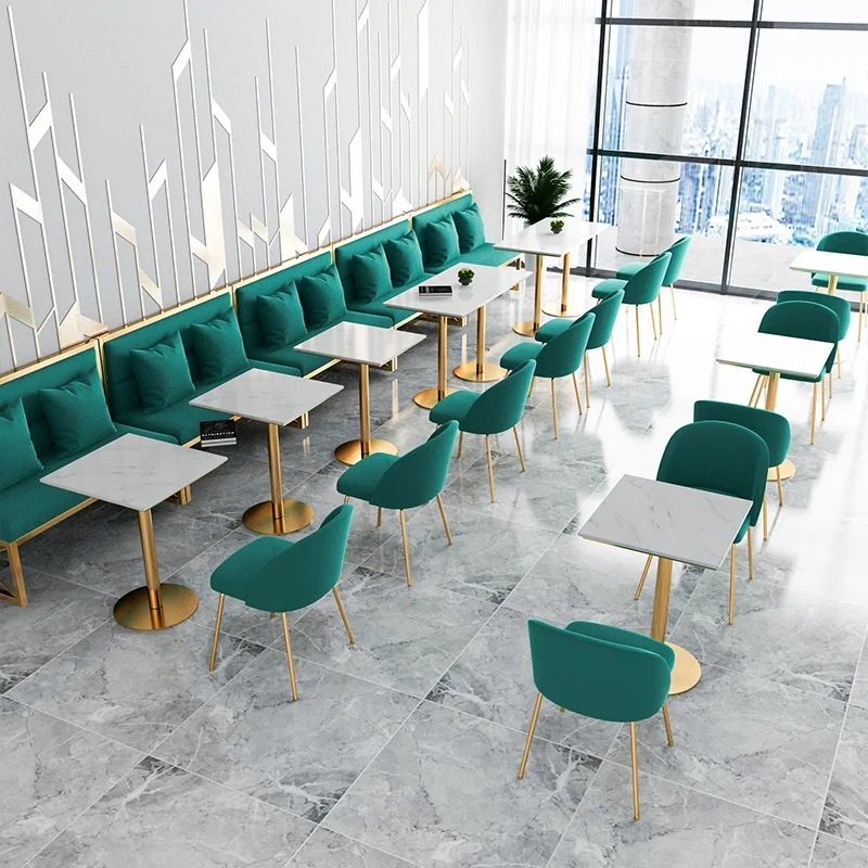 package solution commercial stainless steel restaurant coffee shop furniture table and chairs