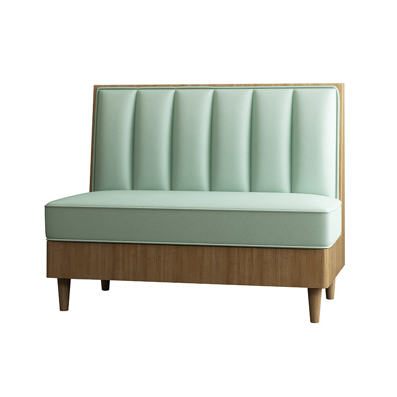 SOF one-stop custom minimalist cafe restaurant furniture booth seating table and chair set
