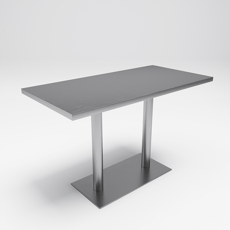 SOF commercial stainless steel material fast food restaurant booth seating furniture table and chair set